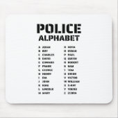 Fonetic Alphabet Politie Muismat (Voorkant)