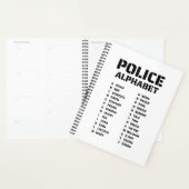 Fonetic Alphabet Politie Spiraal Planner (Display)