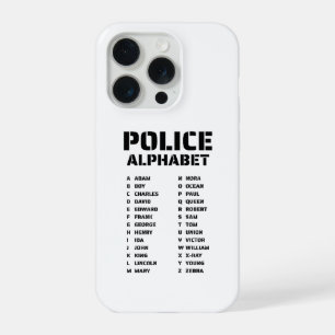 Fonetisch Alfabet Politie iPhone 15 Pro Hoesje