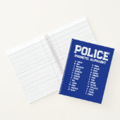 Fonetisch Alfabet Politie Notitieboek (Binnen)