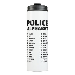 Fonétisch Alfabet Politie Thermosbeker