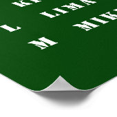 Fonetisch alfabet Poster (Hoek)