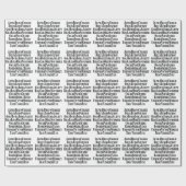 FONETISCHE ALFABET/CODE-WOORDEN CADEAUPAPIER (Vlak)