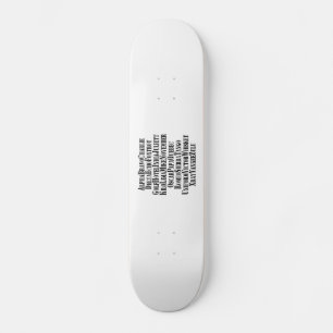 FONETISCHE ALFABET/CODE-WOORDEN PERSOONLIJK SKATEBOARD