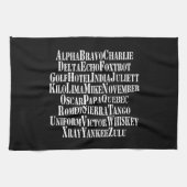 FONETISCHE ALFABET/CODE-WOORDEN THEEDOEK (Horizontaal)