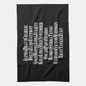 FONETISCHE ALFABET/CODE-WOORDEN THEEDOEK (Verticaal)