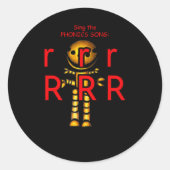 fonica-stickers ronde sticker (Voorkant)