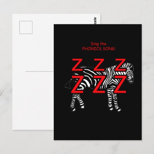 fonische briefkaart of flashcard (Voorkant / Achterkant)