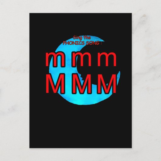 fonische briefkaart of flashcard (Voorkant)