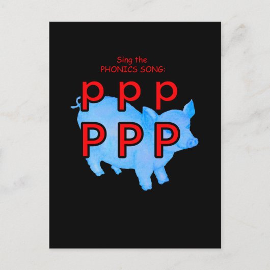 fonische briefkaart of flashcard (Voorkant)