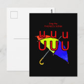 fonische briefkaart of flashcard (Voorkant / Achterkant)