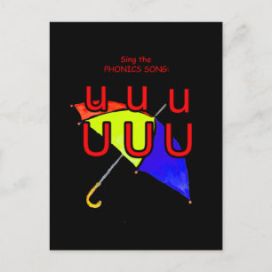 fonische briefkaart of flashcard