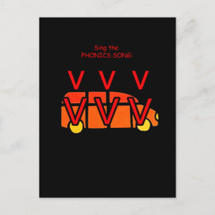 fonische briefkaart of flashcard