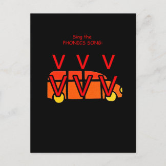 fonische briefkaart of flashcard