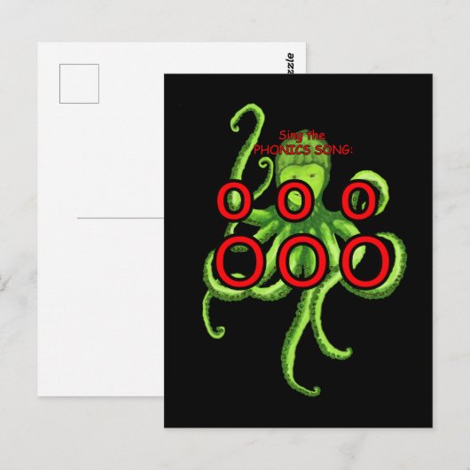 fonische briefkaart of flashcard (Voorkant / Achterkant)