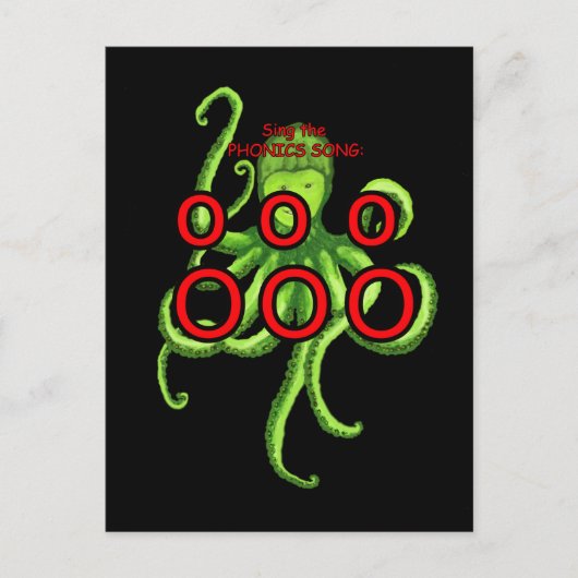 fonische briefkaart of flashcard (Voorkant)