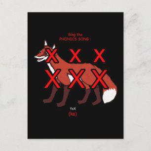 fonische briefkaart of flashcard