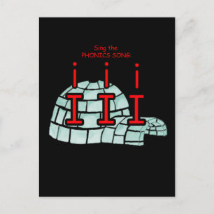 fonische briefkaart of flashcard