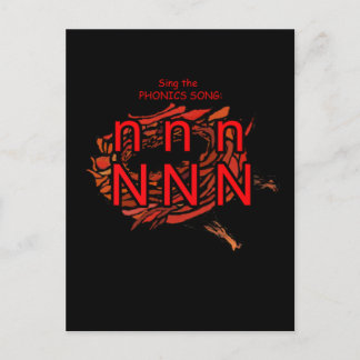 fonische briefkaart of flashcard