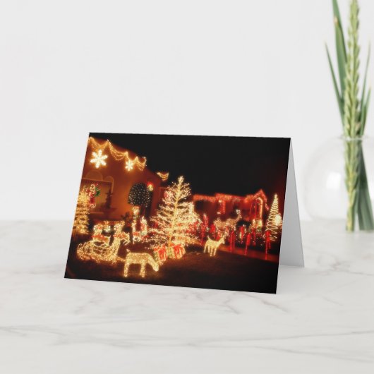 Fonkel de Kerstkaart van Buren Feestdagen Kaart (Voorkant)