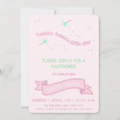 Fonkel fonkel kleine ster  | Babyborrel Kaart (Voorkant)