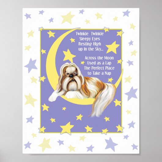 Fonkel Fonkel Shih Tzu Poster (Voorkant)