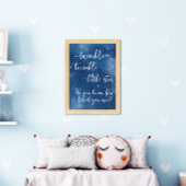 Fonkel Kleine Ster Weet Je Hoe Geliefd Je Bent? Poster