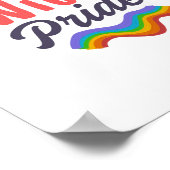 Fonkel met trots - Moedige trots Regenboog Poster (Hoek)