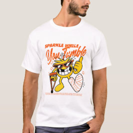 Fonkel Terwijl Je Ineenstort Grappige Motivatie Gl T-shirt