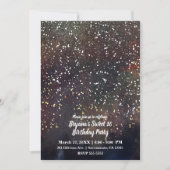 Fonkelend Aquarel Aards Rustiek Modern Glam Feest Kaart (Voorkant)