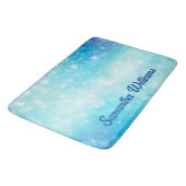 Fonkelend en glinsterend Blauw Badmat (Gekanteld)