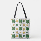 Fonkelend St. Patrick-patroonontwerp Tote Bag (Achterkant)