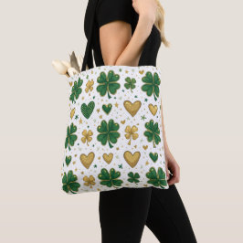 Fonkelend St. Patrick-patroonontwerp Tote Bag