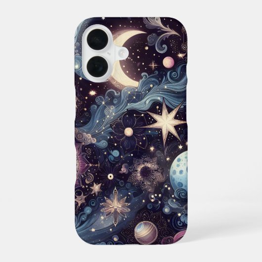 Fonkelend Stardust iPhone 16 Hoesje (Achterkant)