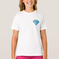 Fonkelende Blauwe Diamant Kawaii Kinderen