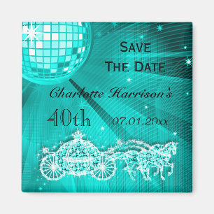 Fonkelende Coach & Horses 40e Verjaardag Save The Magneet