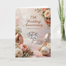 Fonkelende diamant 75ste huwelijksverjaardag