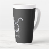 Fonkelende Diamant Stier Latte Mok (Rechterhoek)