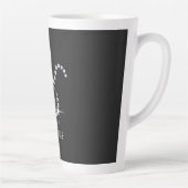 Fonkelende Diamant Stier Latte Mok (Rechts)