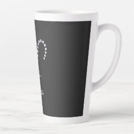 Fonkelende Diamanten Ram Symbool Latte Mok