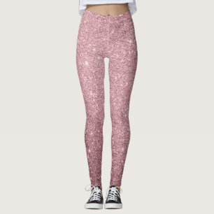 Fonkelende Glam Luxe Glitter Roze Leggings