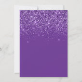 Fonkelende Glitterige Koninklijke Paarse 100 Verja Kaart (Achterkant)