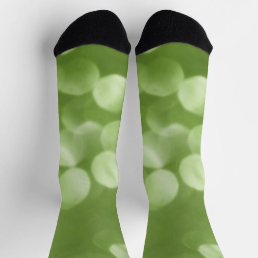 Fonkelende groene abstracte bokeh sokken (Top)