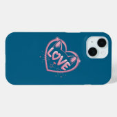 Fonkelende Kattenliefde Case-Mate iPhone Case (Achterkant (horizontaal))