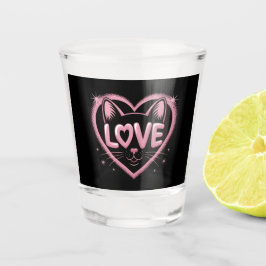 Fonkelende Kattenliefde Shot Glas