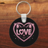 Fonkelende Kattenliefde Sleutelhanger (Voorkant)