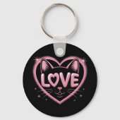 Fonkelende Kattenliefde Sleutelhanger (Achterkant)