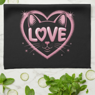 Fonkelende Kattenliefde Theedoek