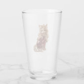 Fonkelende Kristal Cute Kat Luxe Glas (Achterkant)