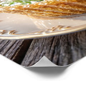 Fonkelende Kristallen Key Lime Pie Dessert Kunst Poster (Hoek)